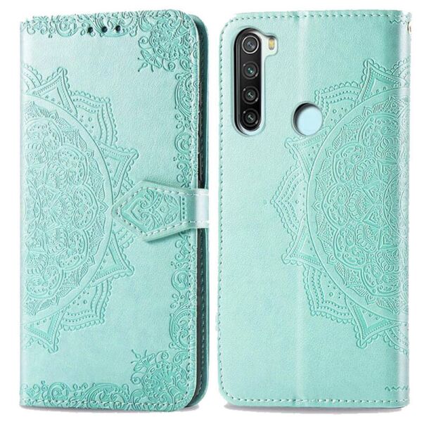 

Кожаный чехол (книжка) Art Case с визитницей для Xiaomi Redmi Note 8T Бирюзовый