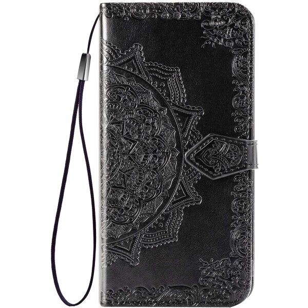 

Кожаный чехол (книжка) Art Case с визитницей для Realme 5 / 6i Черный