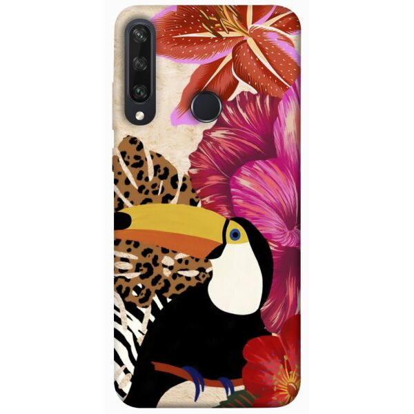 

Чехол itsPrint Тукан среди цветов для Huawei Y6p