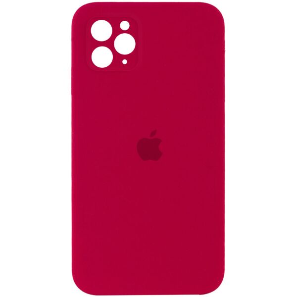 

Чехол Silicone Case Square Full Camera Protective (AA) для Apple iPhone 11 Pro (5.8") Красный / Rose Red