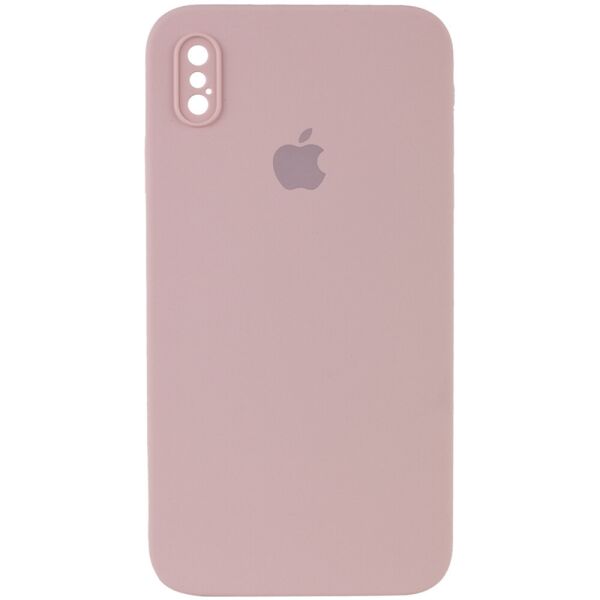 

Чехол Silicone Case Square Full Camera Protective (AA) для Apple iPhone XS Max (6.5") Розовый / Pink Sand