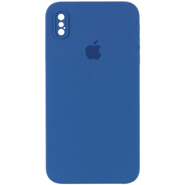 

Чехол Silicone Case Square Full Camera Protective (AA) для Apple iPhone XS (5.8") Синий / Navy blue