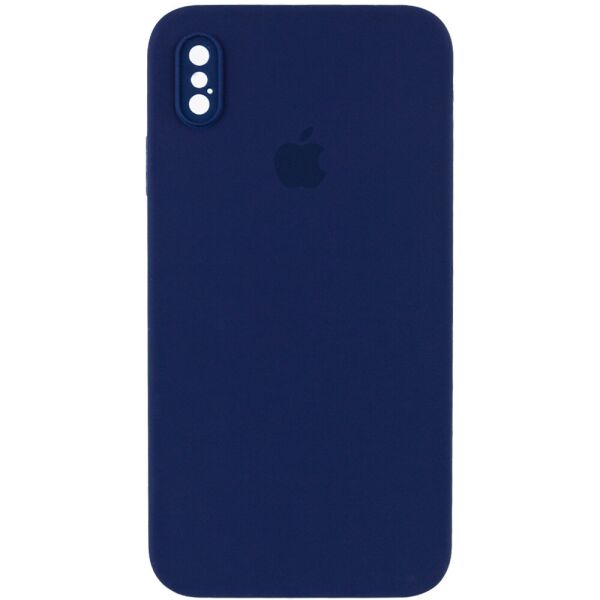 

Чехол Silicone Case Square Full Camera Protective (AA) для Apple iPhone XS (5.8") Темно-синий / Midnight blue