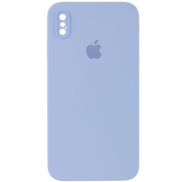 

Чехол Silicone Case Square Full Camera Protective (AA) для Apple iPhone XS (5.8") Голубой / Mist blue