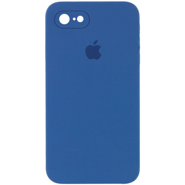 

Чехол Silicone Case Square Full Camera Protective (AA) для Apple iPhone 7 / 8 / SE (2020) (4.7") Синий / Navy blue