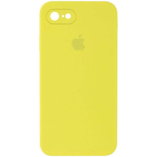

Чехол Silicone Case Square Full Camera Protective (AA) для Apple iPhone 7 / 8 / SE (2020) (4.7") Желтый / Bright Yellow