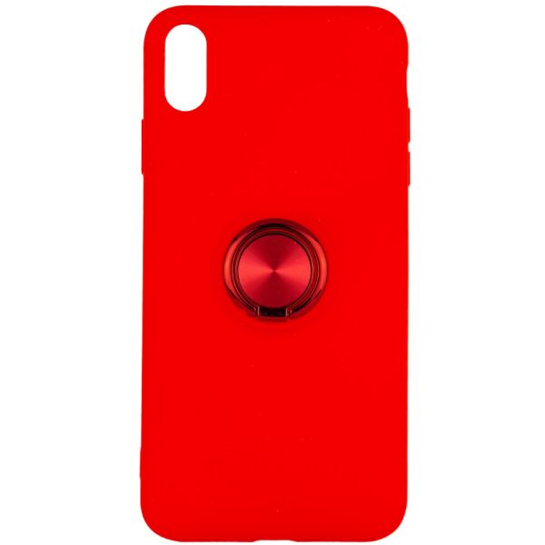 

TPU чехол Summer ColorRing под магнитный держатель для Apple iPhone XS Max (6.5") Красный