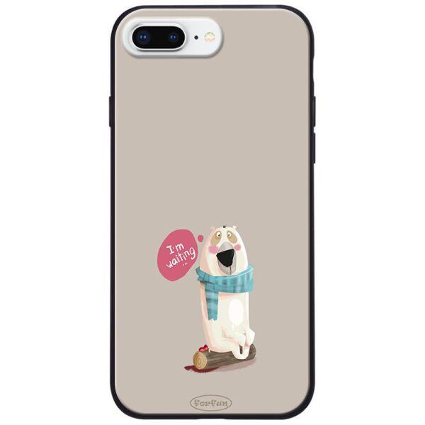 

TPU+PC чехол ForFun для Apple iPhone 7 plus / 8 plus (5.5") I am waiting / Серый