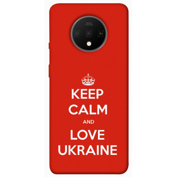 

Чехол itsPrint Keep calm and love Ukraine для OnePlus 7T