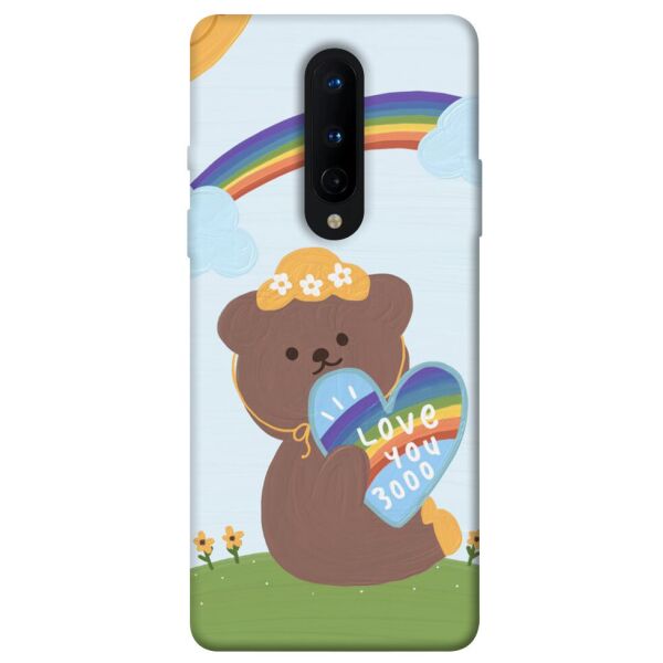 

Чехол itsPrint Мишка с сердцем для OnePlus 8
