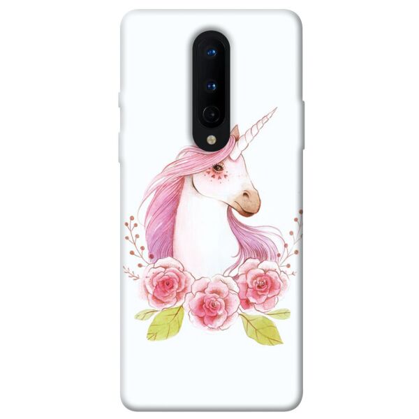 

Чехол itsPrint Единорог с цветами для OnePlus 8
