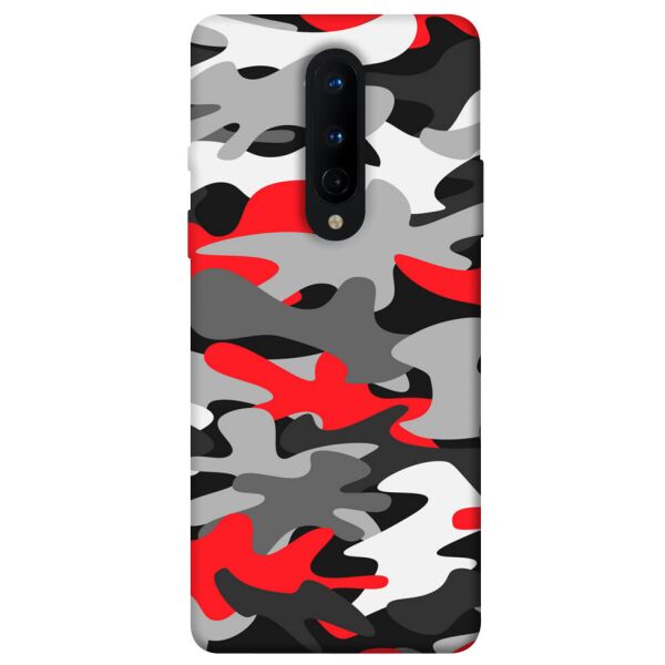

Чехол itsPrint Красно-серый камуфляж для OnePlus 8