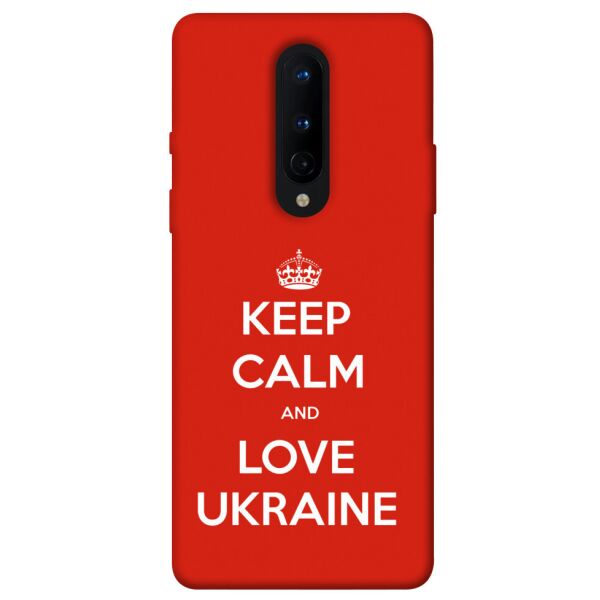 

Чехол itsPrint Keep calm and love Ukraine для OnePlus 8