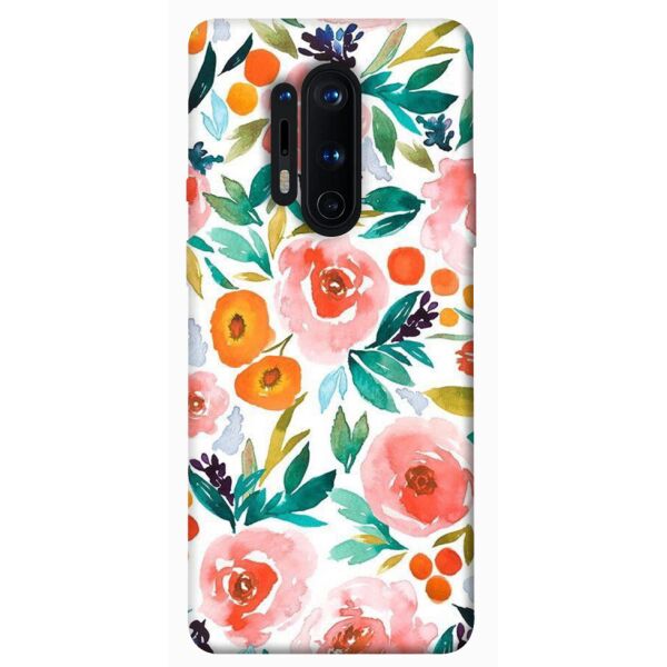 

Чехол itsPrint Акварельные цветы 2 для OnePlus 8 Pro