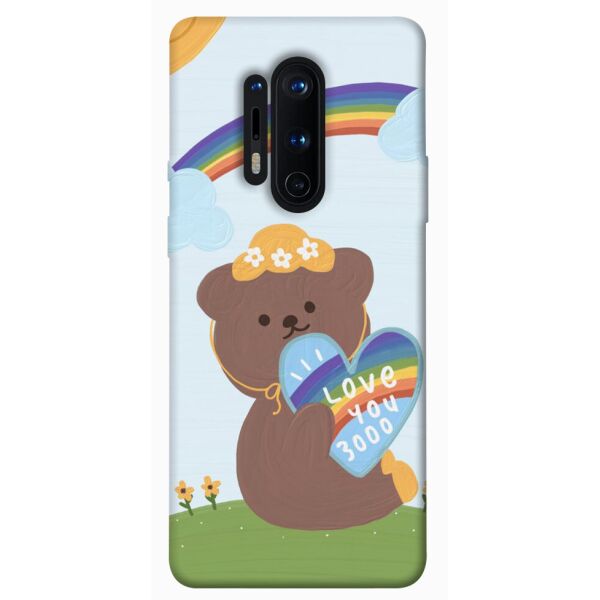 

Чехол itsPrint Мишка с сердцем для OnePlus 8 Pro