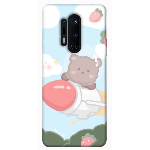 

Чехол itsPrint Мишка на ракете для OnePlus 8 Pro