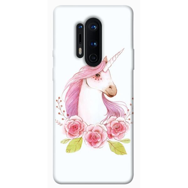 

Чехол itsPrint Единорог с цветами для OnePlus 8 Pro