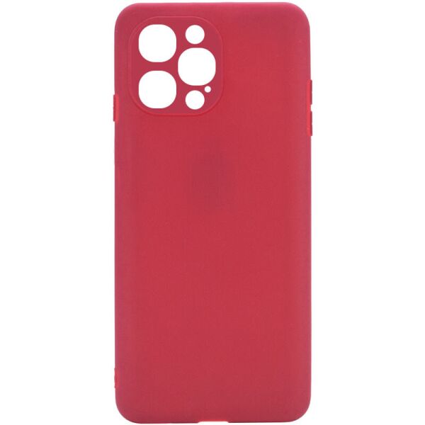 

Силиконовый чехол Candy Full Camera для Apple iPhone 12 Pro (6.1") Красный / Camellia
