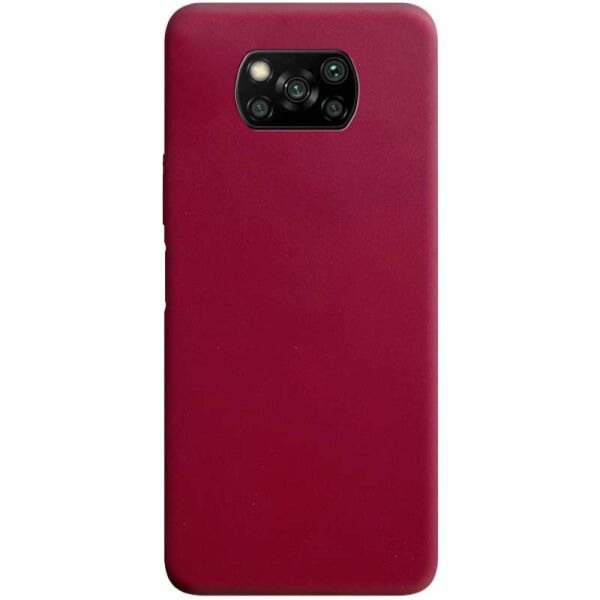 

Силиконовый чехол Candy для Xiaomi Poco X3 NFC / Poco X3 Pro Бордовый