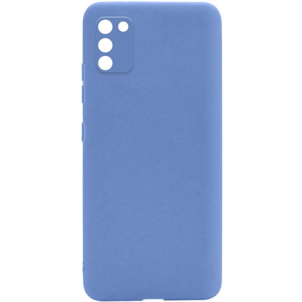 

Силиконовый чехол Candy Full Camera для Samsung Galaxy A02s Голубой / Mist blue