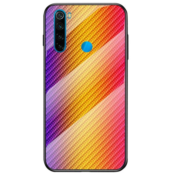 

TPU+Glass чехол Twist для Xiaomi Redmi Note 8 Оранжевый