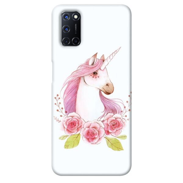 

Чехол itsPrint Единорог с цветами для Oppo A52 / A72 / A92