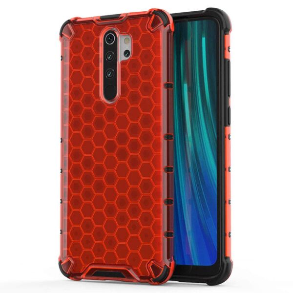 

Ударопрочный чехол Honeycomb для Xiaomi Redmi Note 8 Pro Красный