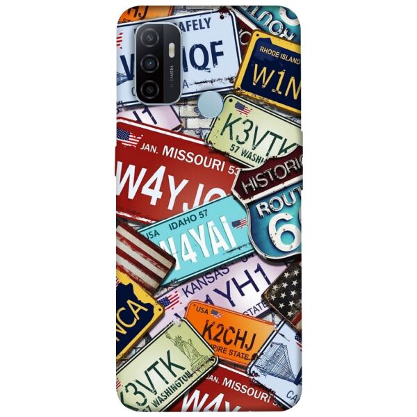

Чехол itsPrint License plate для Oppo A53 / A32 / A33