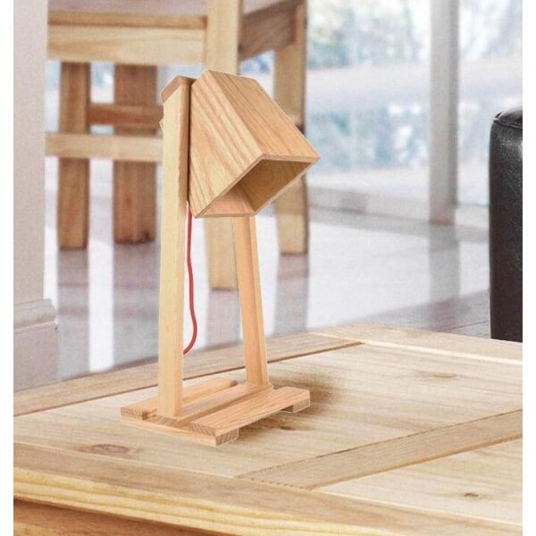

Светильник настольный Wooden Bell h-35см