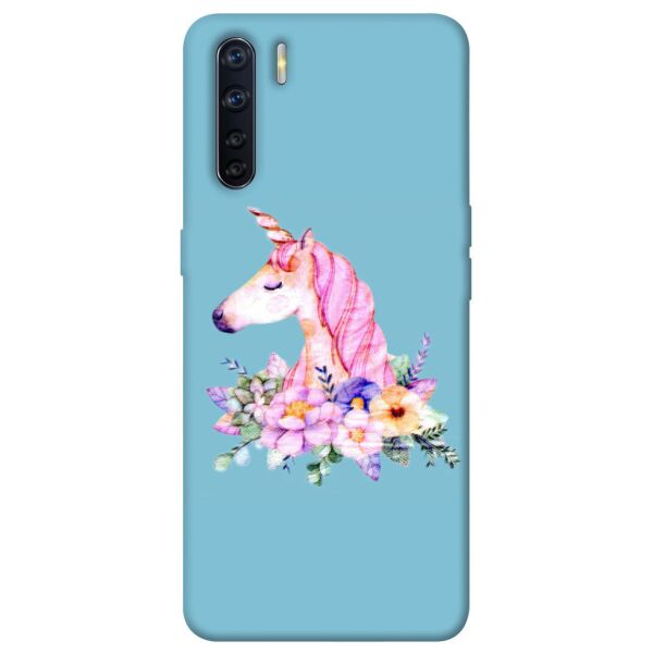 

Чехол itsPrint Счастливый единорог для Oppo A91