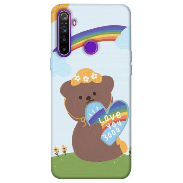 

Чехол itsPrint Мишка с сердцем для Realme 5