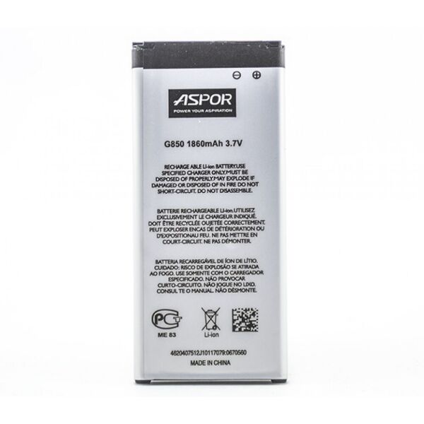 

Аккумулятор Aspor Samsung EB-BG850BBC G850/ G850F Galaxy Alpha