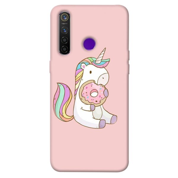 

Чехол itsPrint Единорог с пончиком для Realme 5 Pro