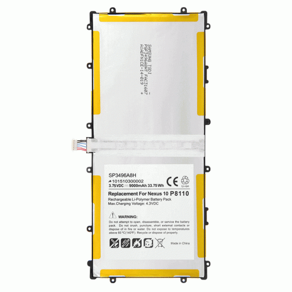 

Аккумулятор Samsung SP3496A8H для Samsung Google Nexus 10 GT-P8110 P8110 [Original]