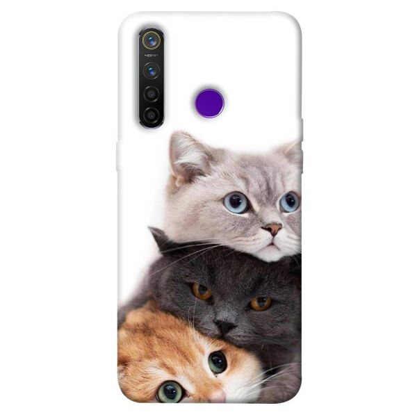 

Чехол itsPrint Три кота для Realme 5 Pro