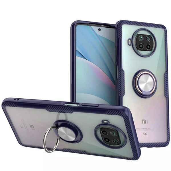 

TPU+PC чехол Deen CrystalRing for Magnet (opp) для Xiaomi Mi 10T Lite / Redmi Note 9 Pro 5G Бесцветный / Темно-синий
