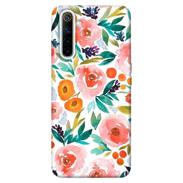 

Чехол itsPrint Акварельные цветы 2 для Realme 6