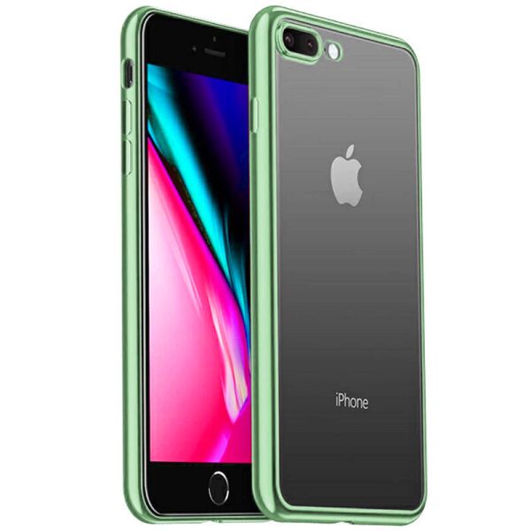 

Прозрачный силиконовый чехол с глянцевой окантовкой Full Camera для Apple iPhone 7 plus/8 plus (5.5) Зеленый