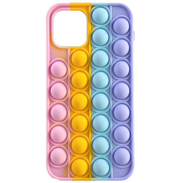

Силиконовый 3D чехол-антистресс Pop it Bubble для Apple iPhone 12 Pro Max (6.7") Pink / Light Dasheen
