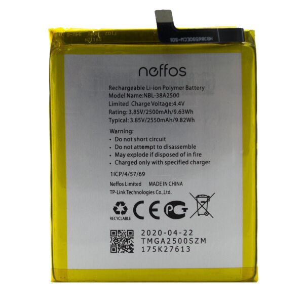 

Аккумулятор TP-Link NBL-38A2500 Neffos X1 Lite (TP904) 2550 mAh [Original]
