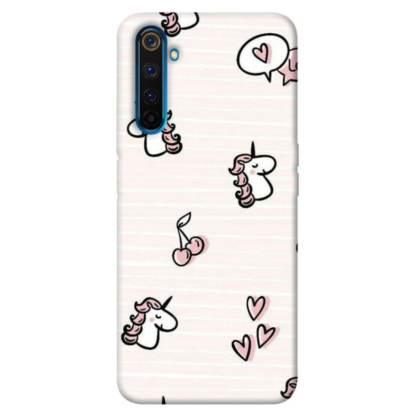 

Чехол itsPrint Паттерн единороги 4 для Realme 6 Pro