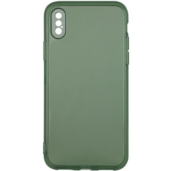 

Матовый полупрозрачный TPU чехол с защитой камеры для Apple iPhone XS Max (6.5") Зеленый / Green