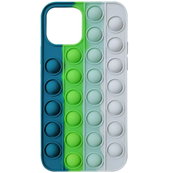 

Силиконовый 3D чехол-антистресс Pop it Bubble для Apple iPhone 11 Pro (5.8";) Cosmos blue / White