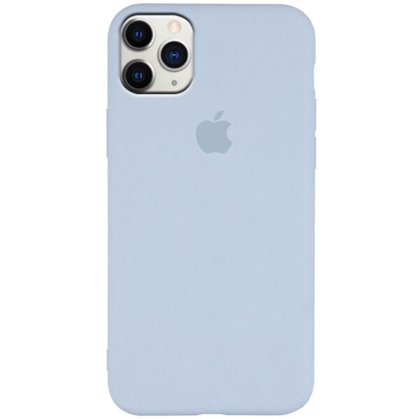 

Чехол Silicone Case Slim Full Protective для Apple iPhone 11 Pro Max (6.5") Голубой / Ice blue