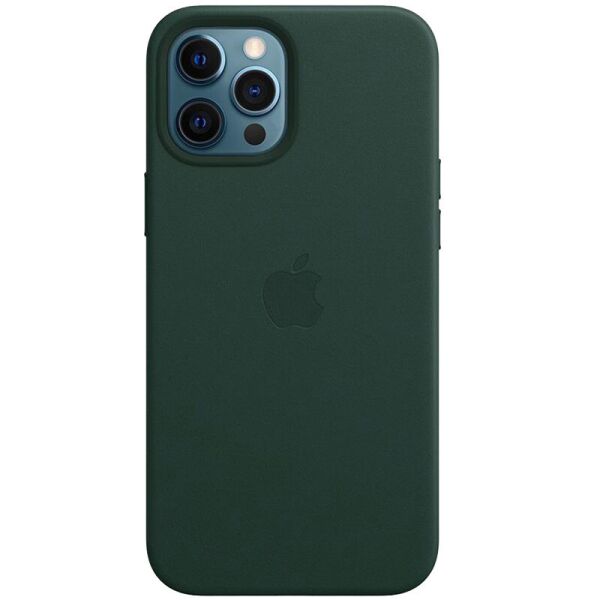 

Кожаный чехол Leather Case (AAA) with MagSafe для Apple iPhone 12 Pro Max (6.7") Forest Green