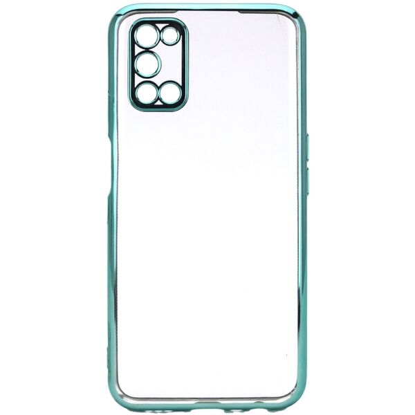 

Прозрачный силиконовый чехол с глянцевой окантовкой Full Camera для Oppo A52 / A72 / A92 Зеленый