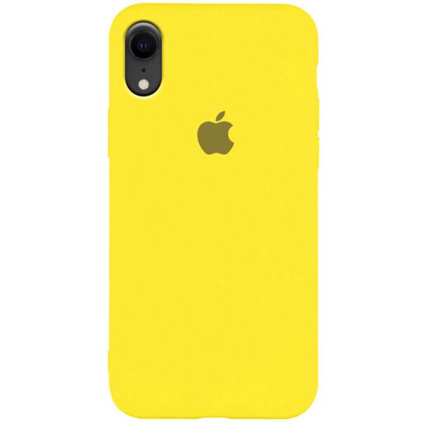 

Чехол Silicone Case Slim Full Protective для Apple iPhone XR (6.1") Желтый / Neon Yellow