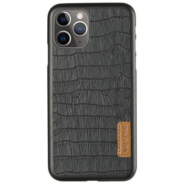 

Кожаная накладка G-Case Crocodile Dark series для Apple iPhone 11 Pro Max (6.5") Черный