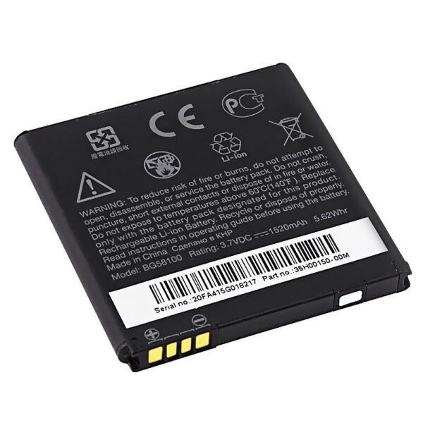 

Аккумулятор для HTC Sensation (XE, XL, G14, G17, G18, G21), Z710e, Z715e, X315e, S510b Rhyme, X515m EVO 3D, BG58100, BG86100, BI39100 - 1520 mAh [КНР]