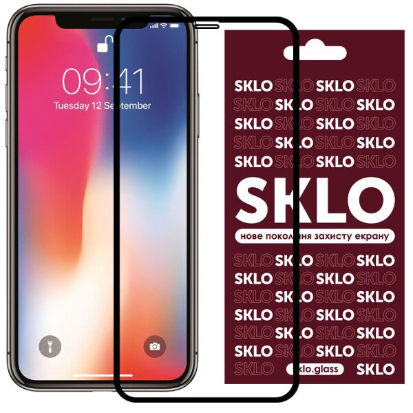 

Защитное стекло SKLO 3D (full glue) для Apple iPhone 11 Pro Max / XS Max (6.5";) Черный